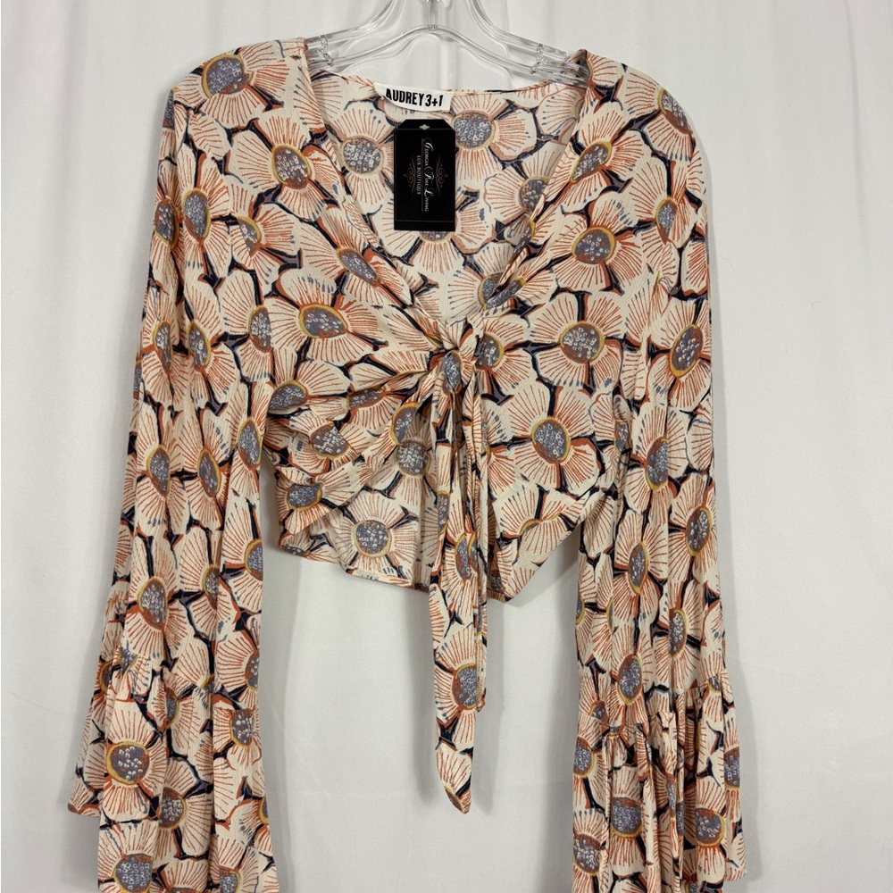 Boho Tie Front Top from Audrey3+1